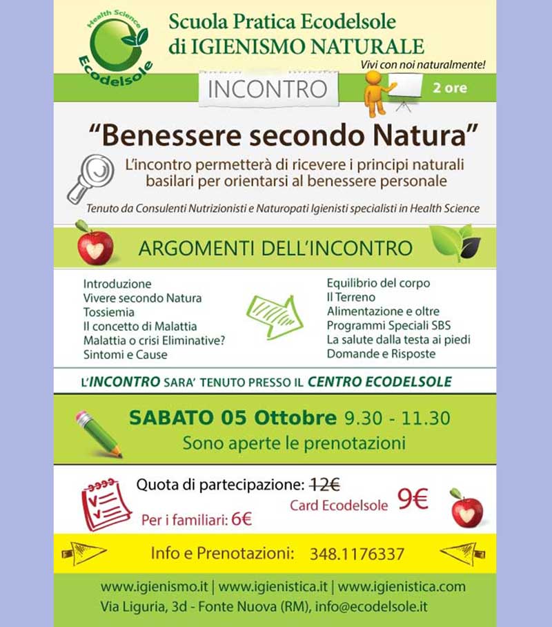 “Benessere Secondo Natura”